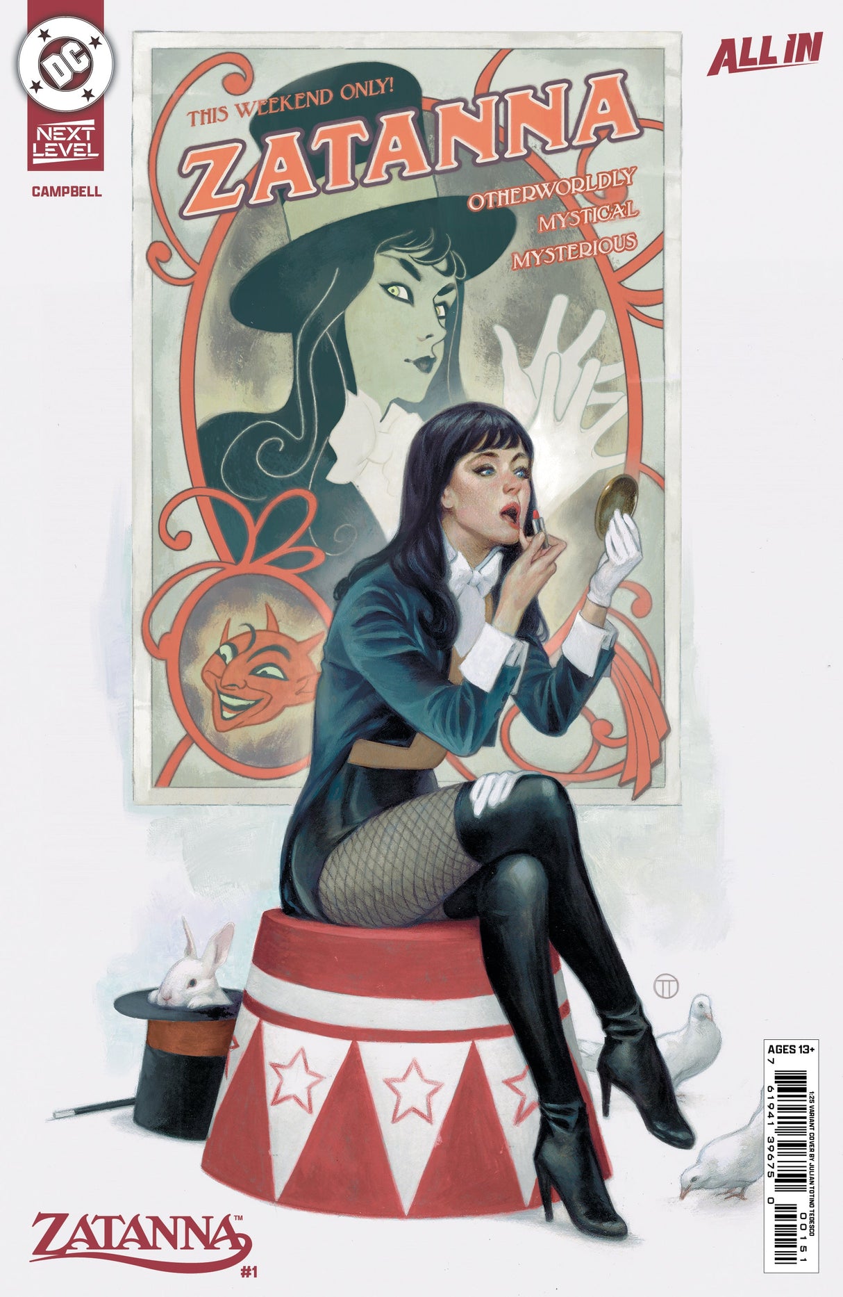Zatanna (2026) #1 G 1:25 Julian Totino Tedesco Variant (04/29/2026) Dc