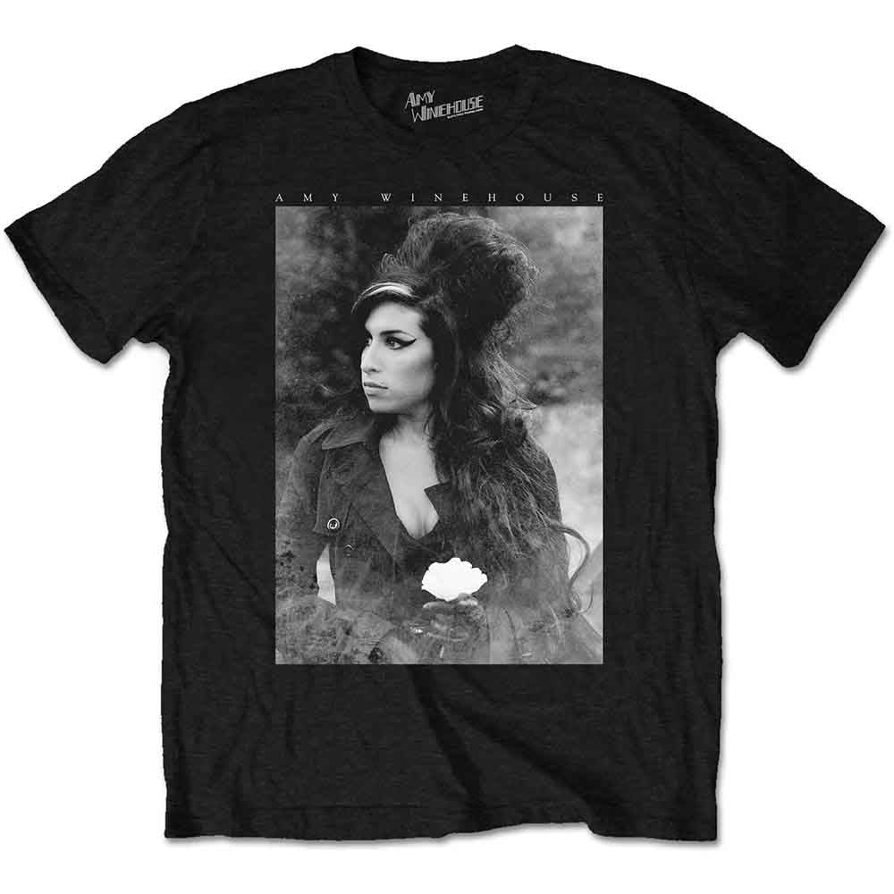 Camiseta con retrato de flores de Amy Winehouse
