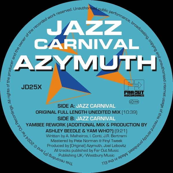 Jazz Carnival (Original Full Length Unedited Mix) (Vinyl) - Apocalypse Vinyl