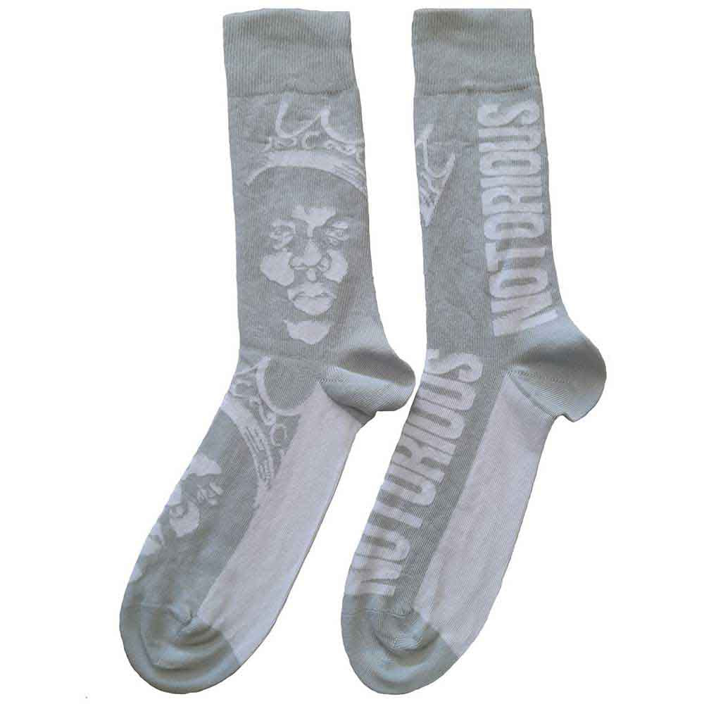 Calcetines monocromáticos con corona de Biggie Smalls