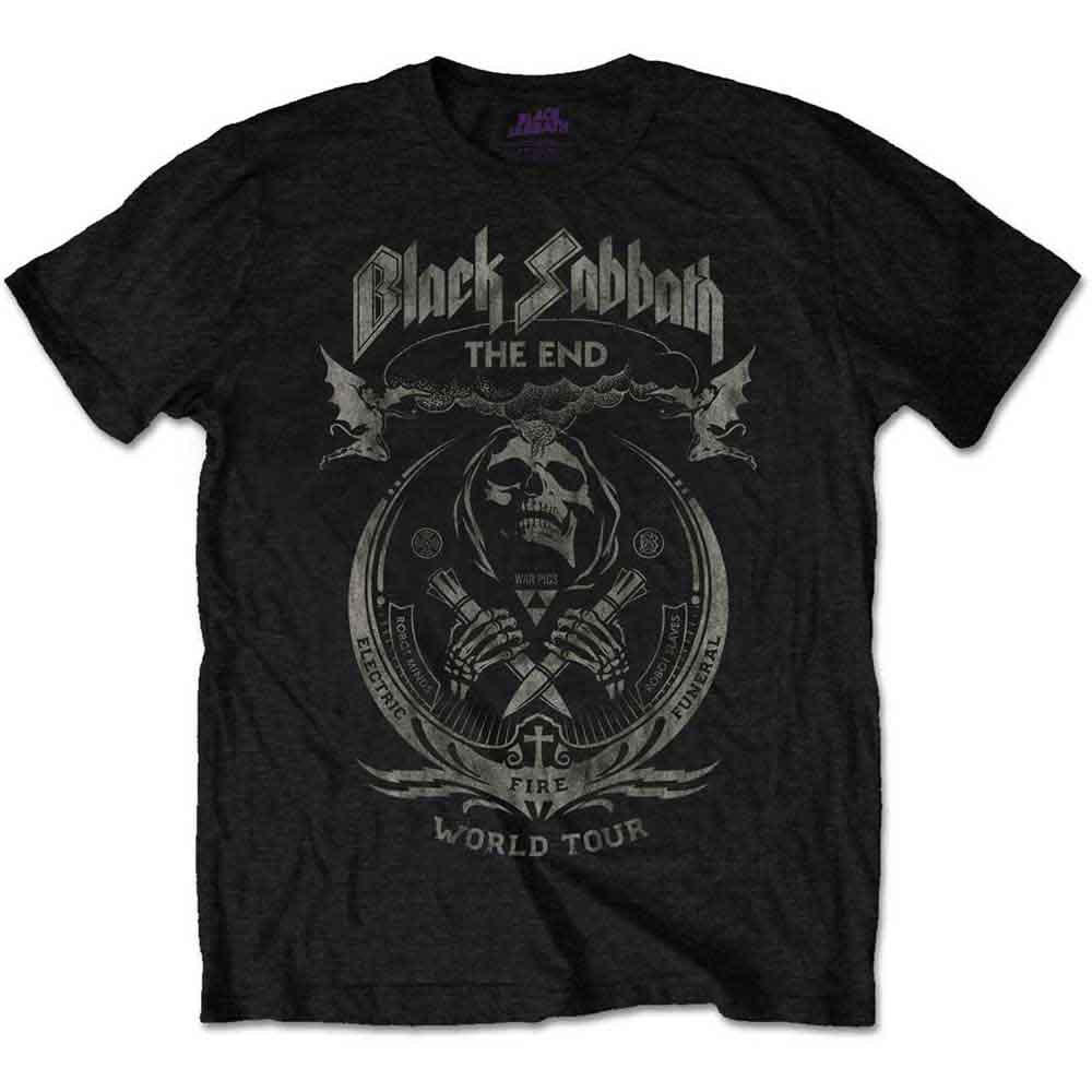 Camiseta con el tema Nube en forma de hongo de Black Sabbath The End