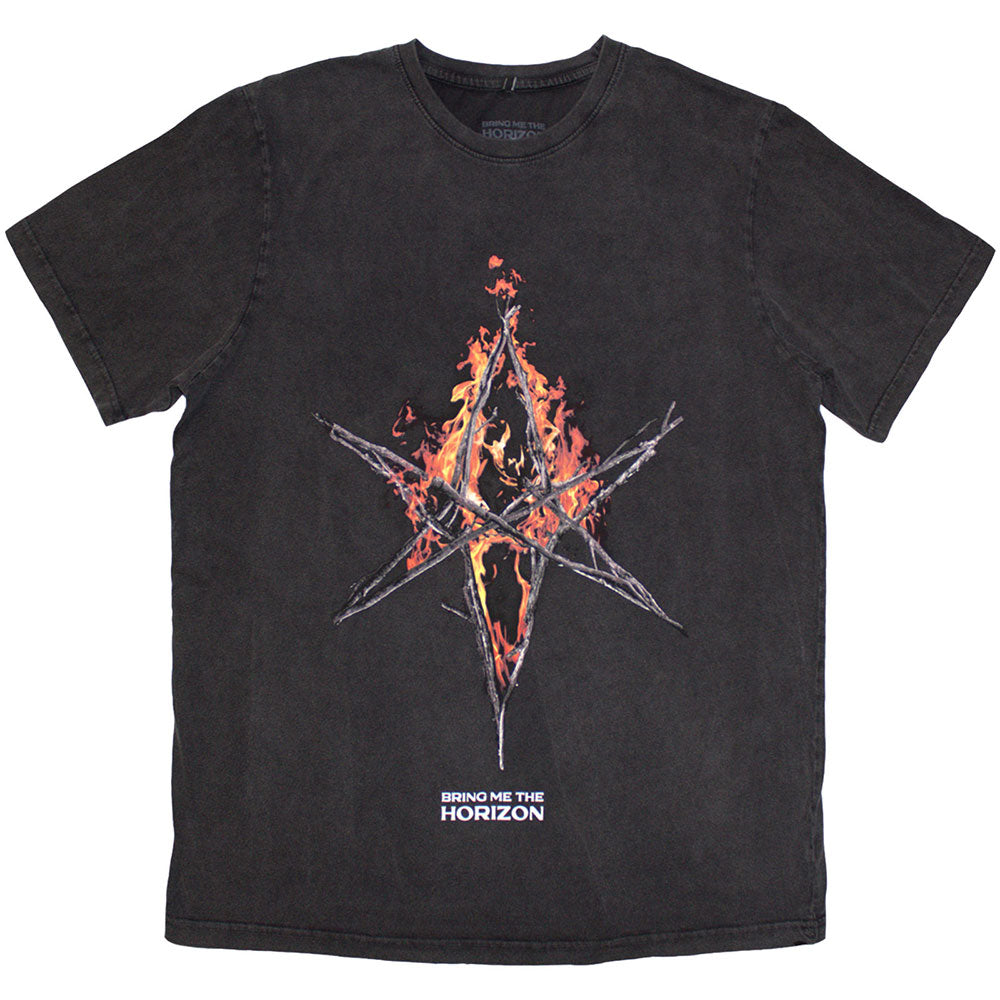 Flame Hex & Text Logo (T-Shirt)