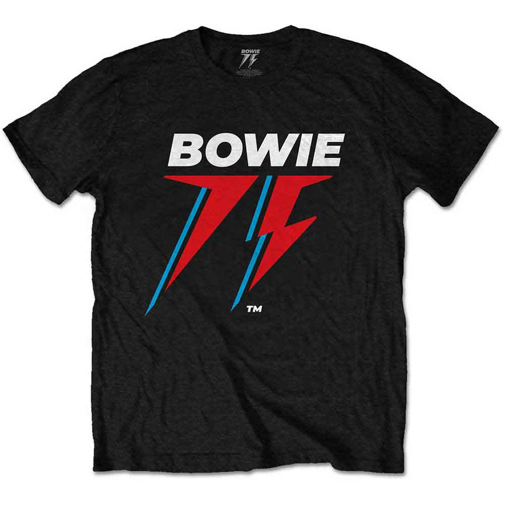 Camiseta con el logotipo del 75.º aniversario de David Bowie