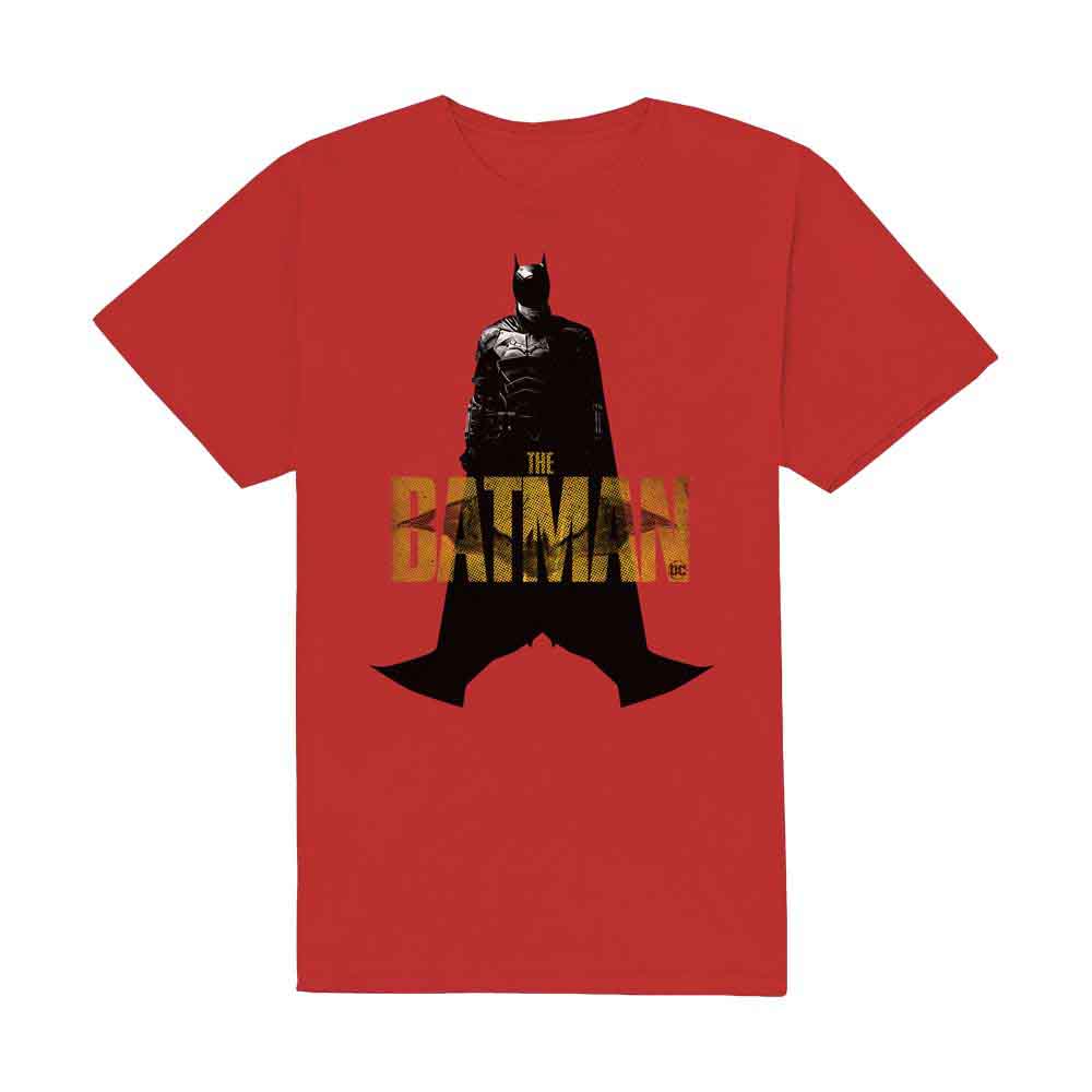 Camiseta con texto amarillo de Batman de DC Comics