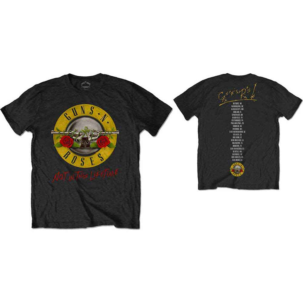 Camiseta de la gira Not in this Lifetime de Guns N' Roses