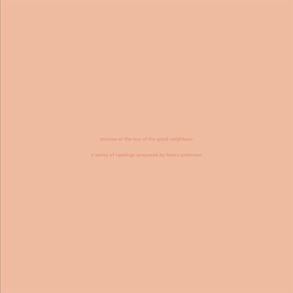 Stanzas Or The Law Of The Good Neighbour (Vinyl) - Apocalypse Vinyl