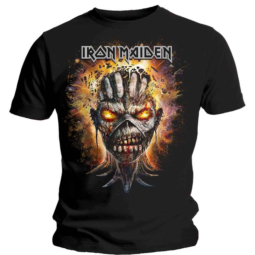 Camiseta con cabeza explosiva de Eddie de Iron Maiden