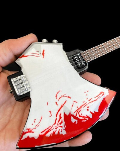 Gene Simmons Kiss Signature BLOOD AXE Mini Bass Guitar Replica Collectible (Collectible, Figure) (Action Figure)