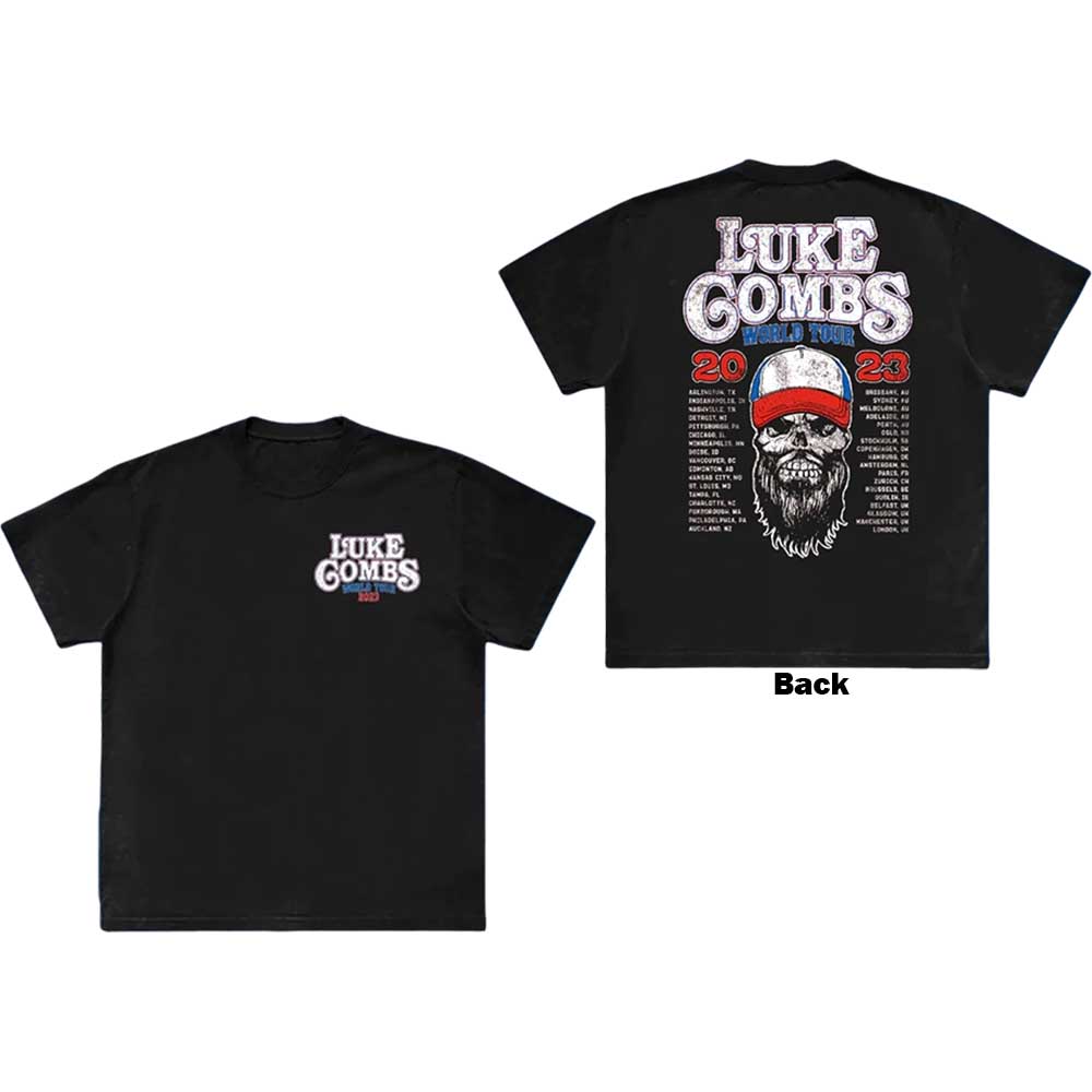 Camiseta con calavera de la gira '23 de Luke Combs