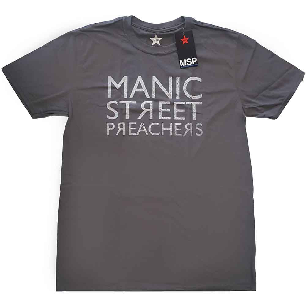 Camiseta con el logotipo invertido de Manic Street Preachers
