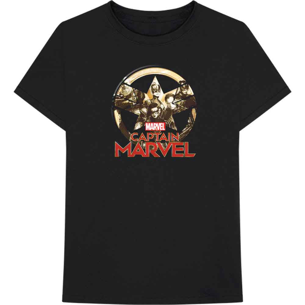Camiseta con el logotipo de la estrella del Capitán Marvel de Marvel Comics