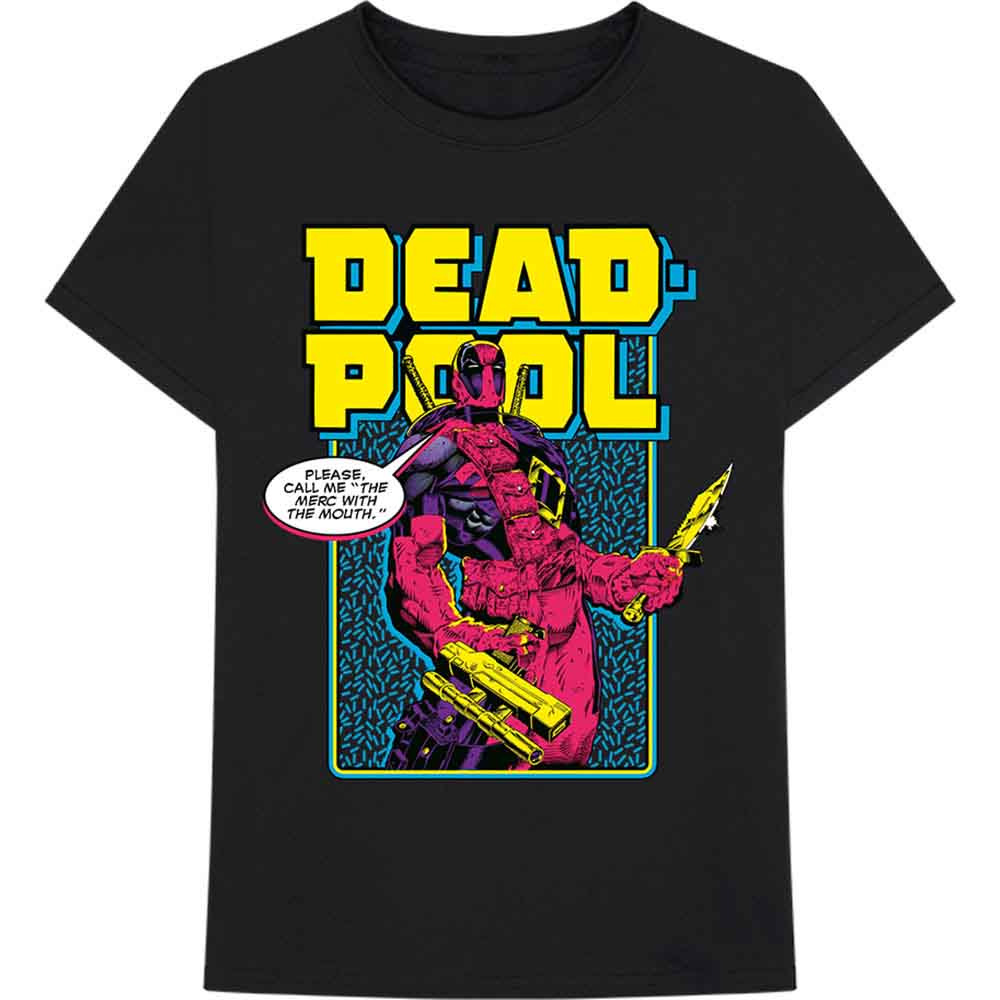 Deadpool Comic Merc (T-Shirt) Black