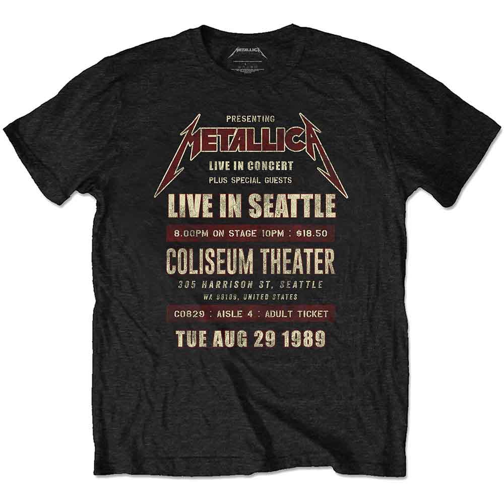 Camiseta Metallica Seattle '89