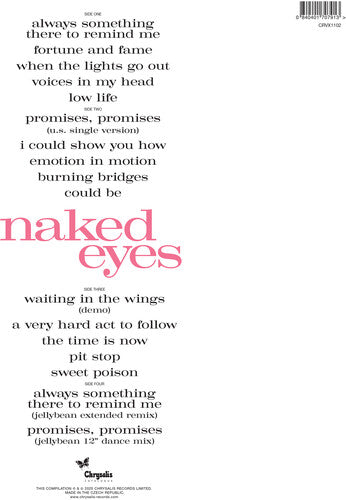 Naked Eyes (Limited Edition, Blue Colored Vinyl, 2025 Remastered Edition) (2 Lp's) (Vinyl)