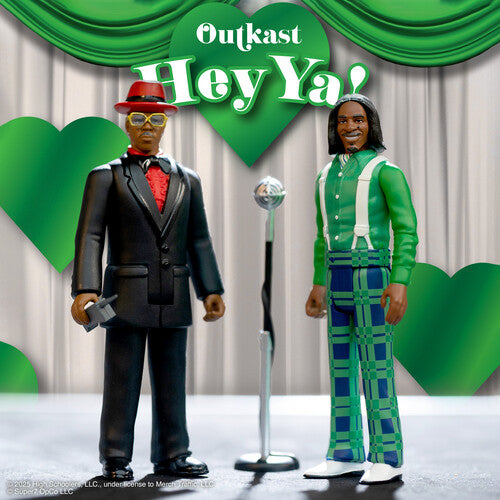 Super7 - OutKast - ReAction Figures Wv4 - Hey Ya! 2-Pack (Action Figure, Collectible) (Action Figure)