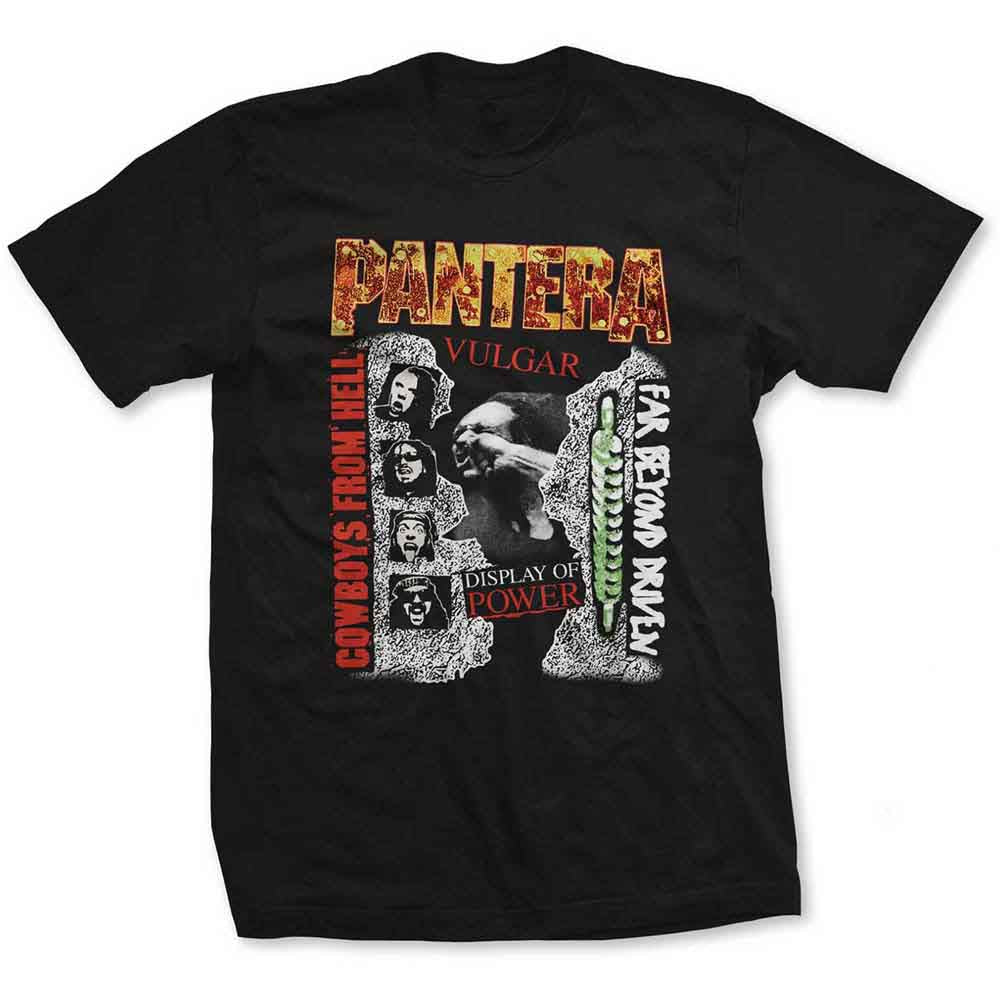 Camiseta con los 3 álbumes de Pantera