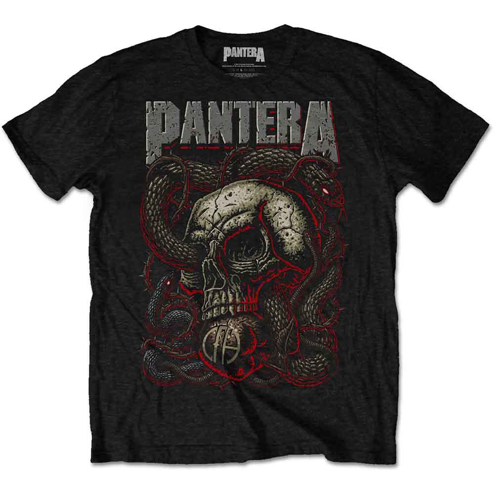 Camiseta con calavera de serpiente pantera