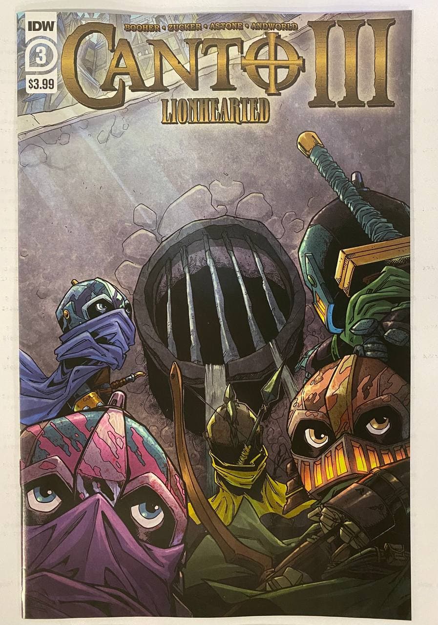 Canto Iii Lionhearted #3 (Of 6) A Drew Zucker David Booher (09/08/2021) Idw