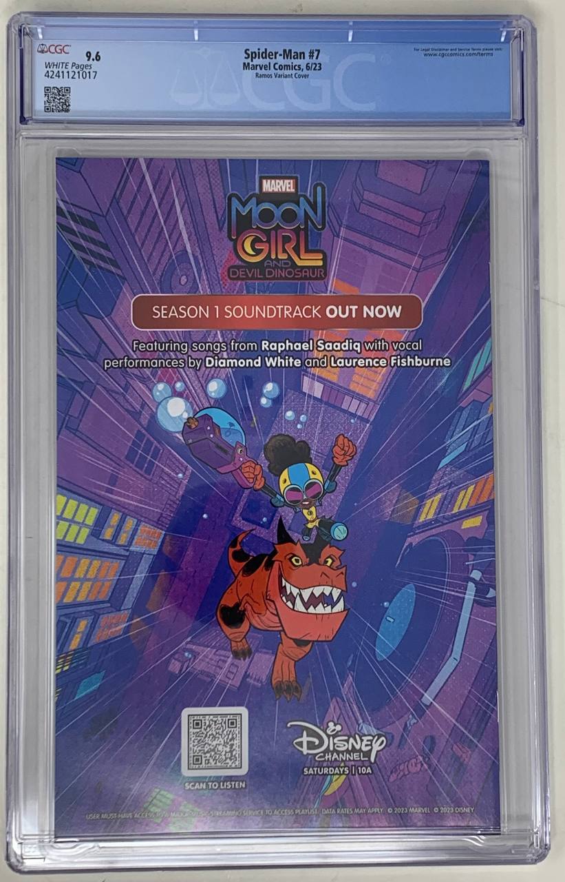 Spider-Man #7 D Humberto Ramos Top Secret Spoiler Spider-Boy CGC 9.6 Variant (04/05/2023) Marvel