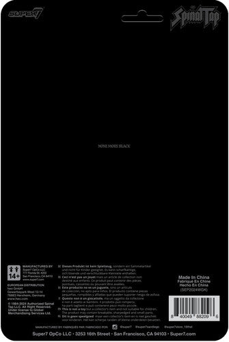 Super7 - Spinal Tap - ReAction Figures Wv2 - Derek Smalls (None More Black) (Collectible, Action Figure) (Action Figure)