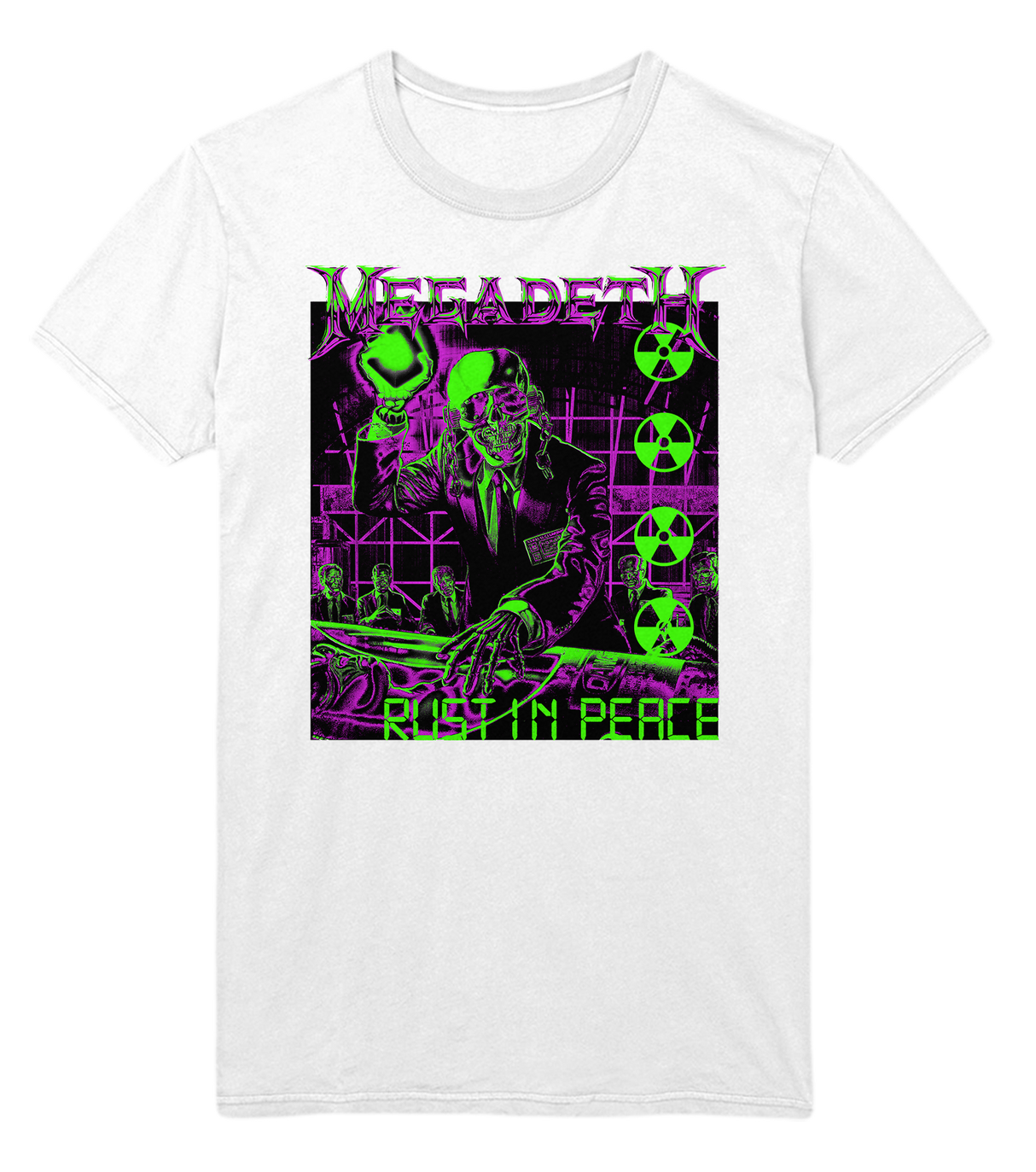 Megadeth Neon Rust in Peace Jumbo Print T-Shirt ()