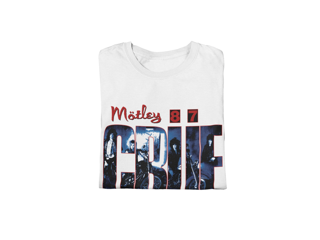 Motley Crue - 1987 Tour Vintage Jumbo Print T-Shirt ()