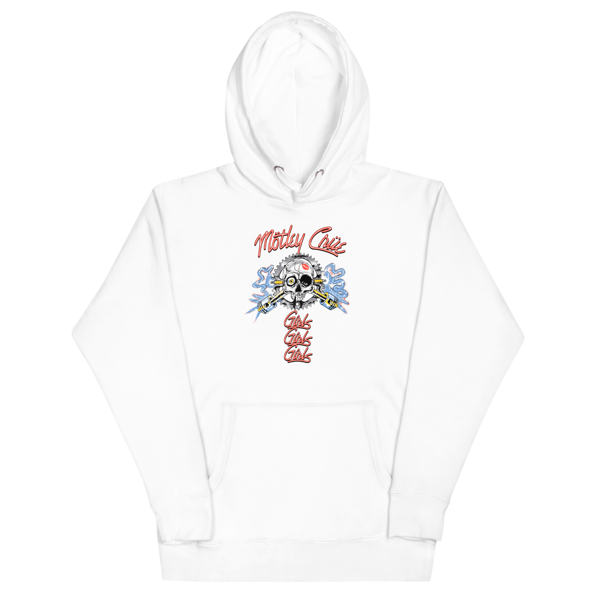 Motley Crue Girl's Skull Classic Hoodie ()
