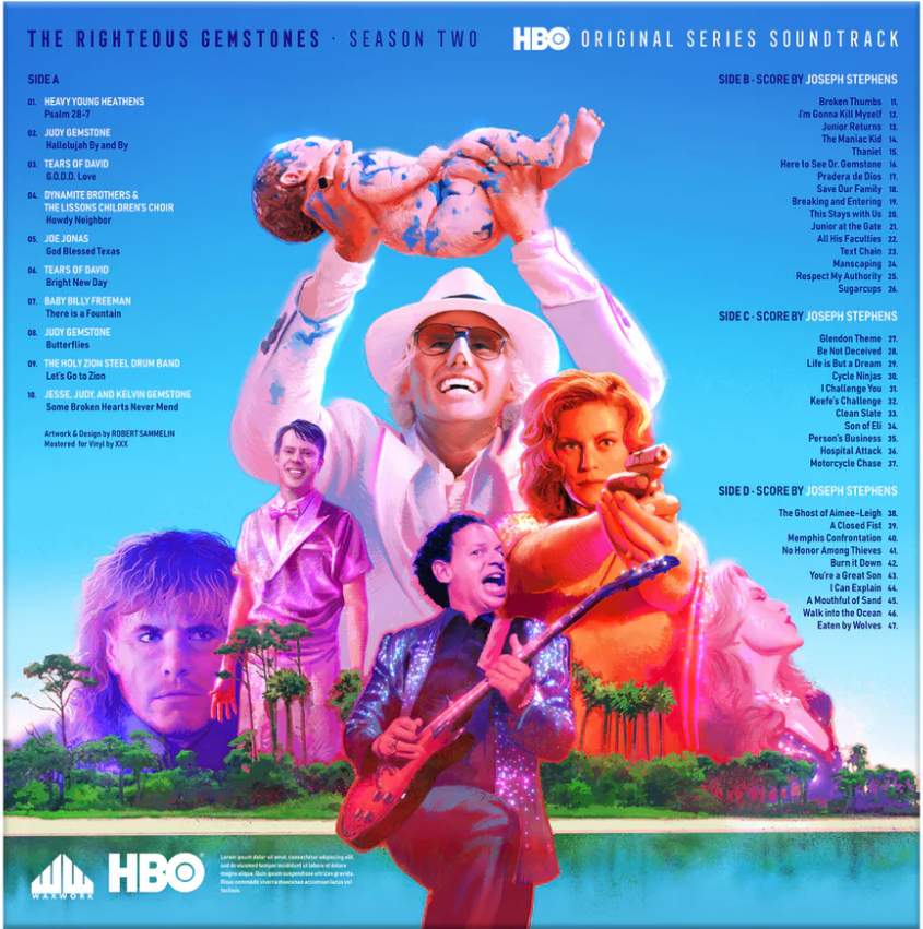 The Righteous Gemstones Season 2 Original Series Soundtrack and Score Music (2LP Purple/Pink Swirl, two bonus 7") (Vinyl)