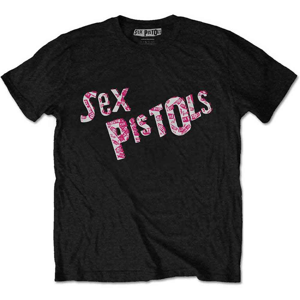 Camiseta con varios logotipos de los Sex Pistols
