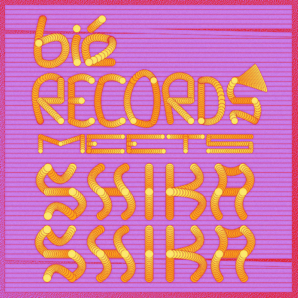 bié records meets Shika Shika (TRANSPARENT RED VINYL) (Vinyl) - Apocalypse Vinyl