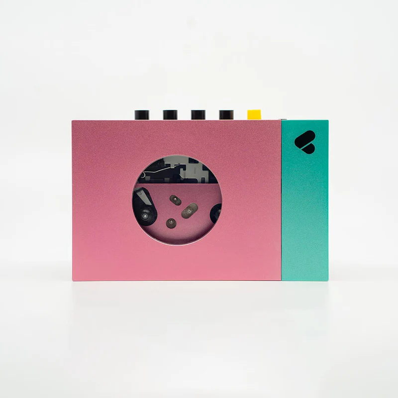 Portable BT Cassette Player Lecteur rose et vert • Edith (Cassette Player)