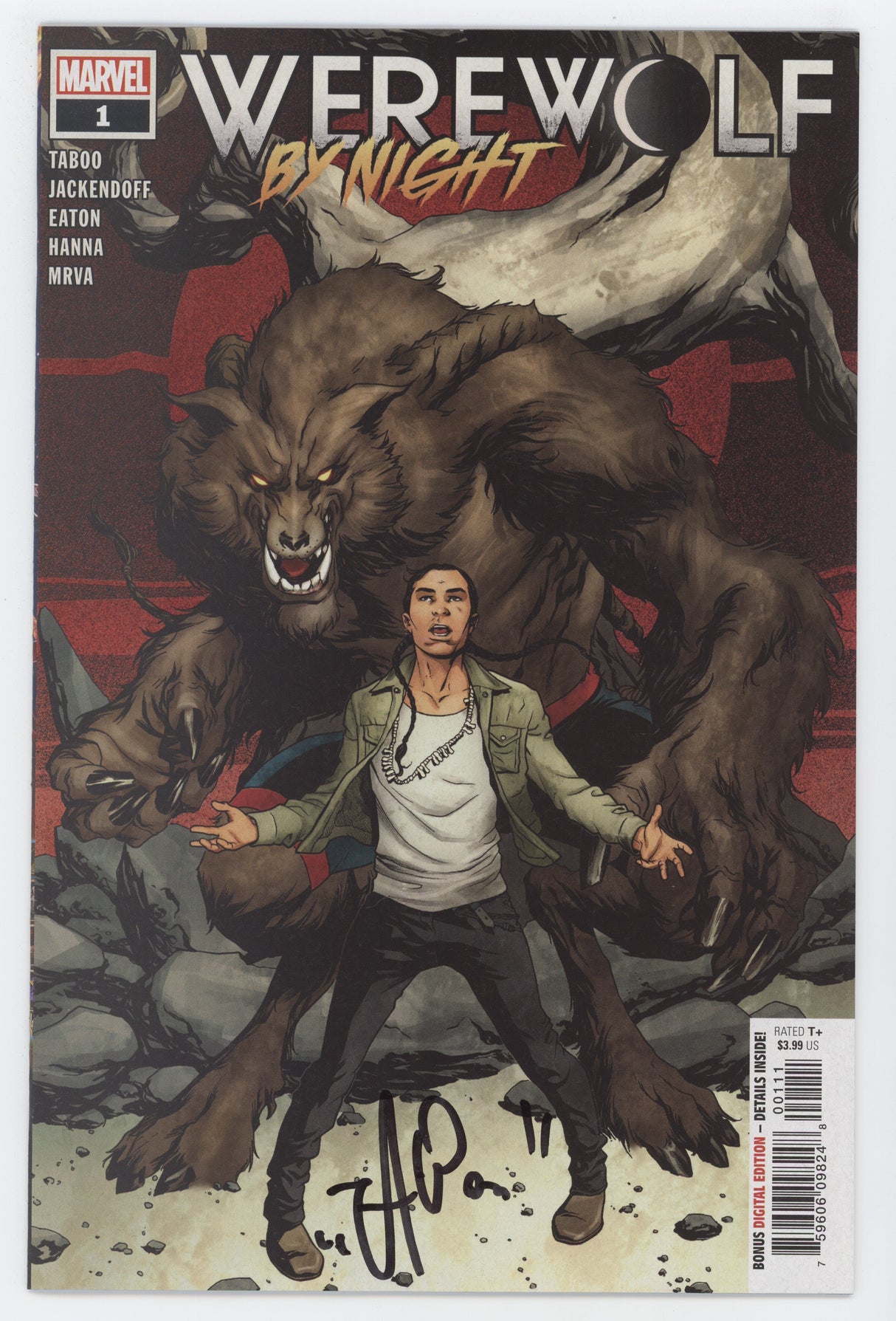 Werewolf By Night #1 A (Of 4) Marvel 2020 NM Signed Taboo Black Eyed Peas COA
