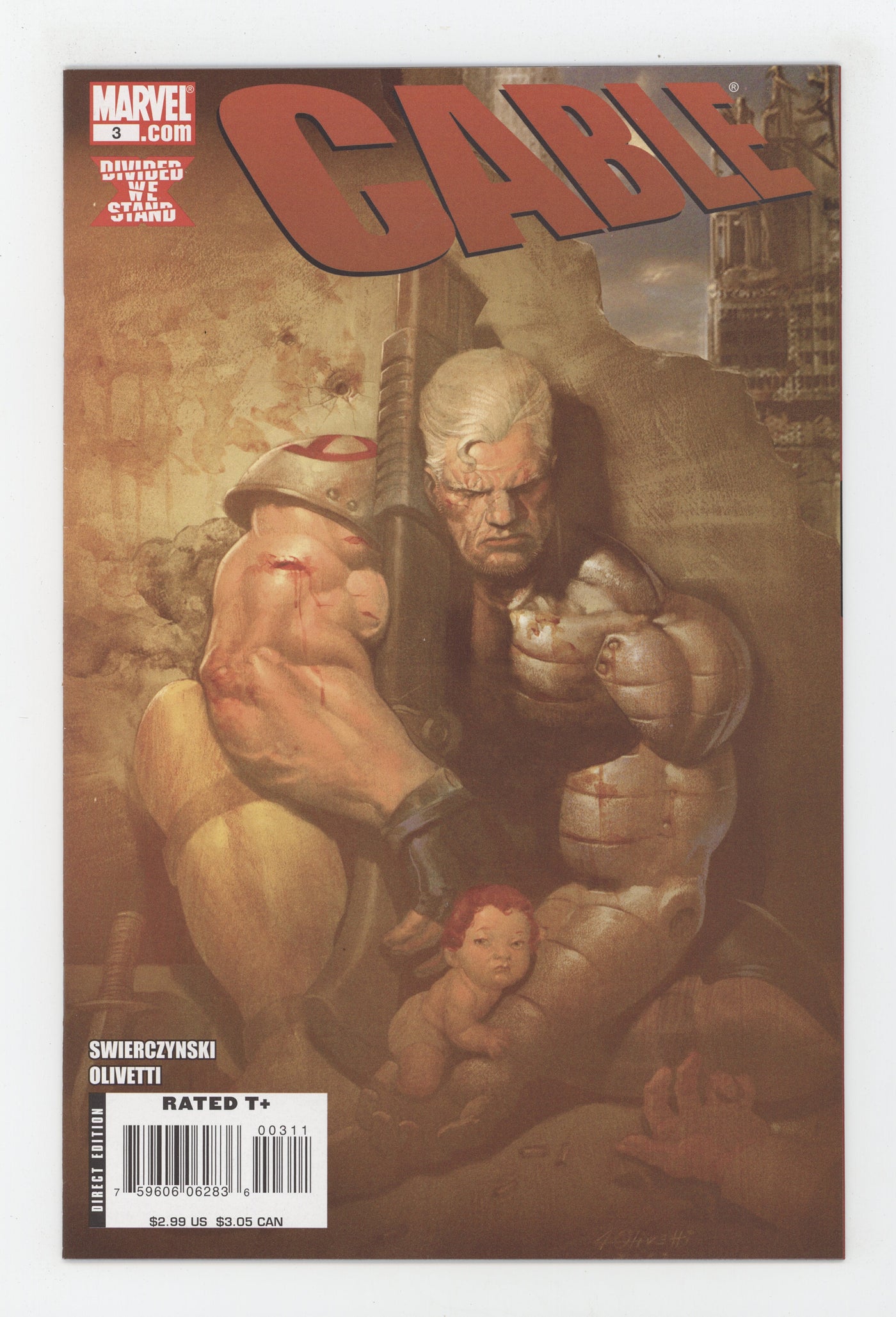 CABLE #3 MARVEL 2008 DWS Ariel Olivetti DUANE SWIERCZYNSKI