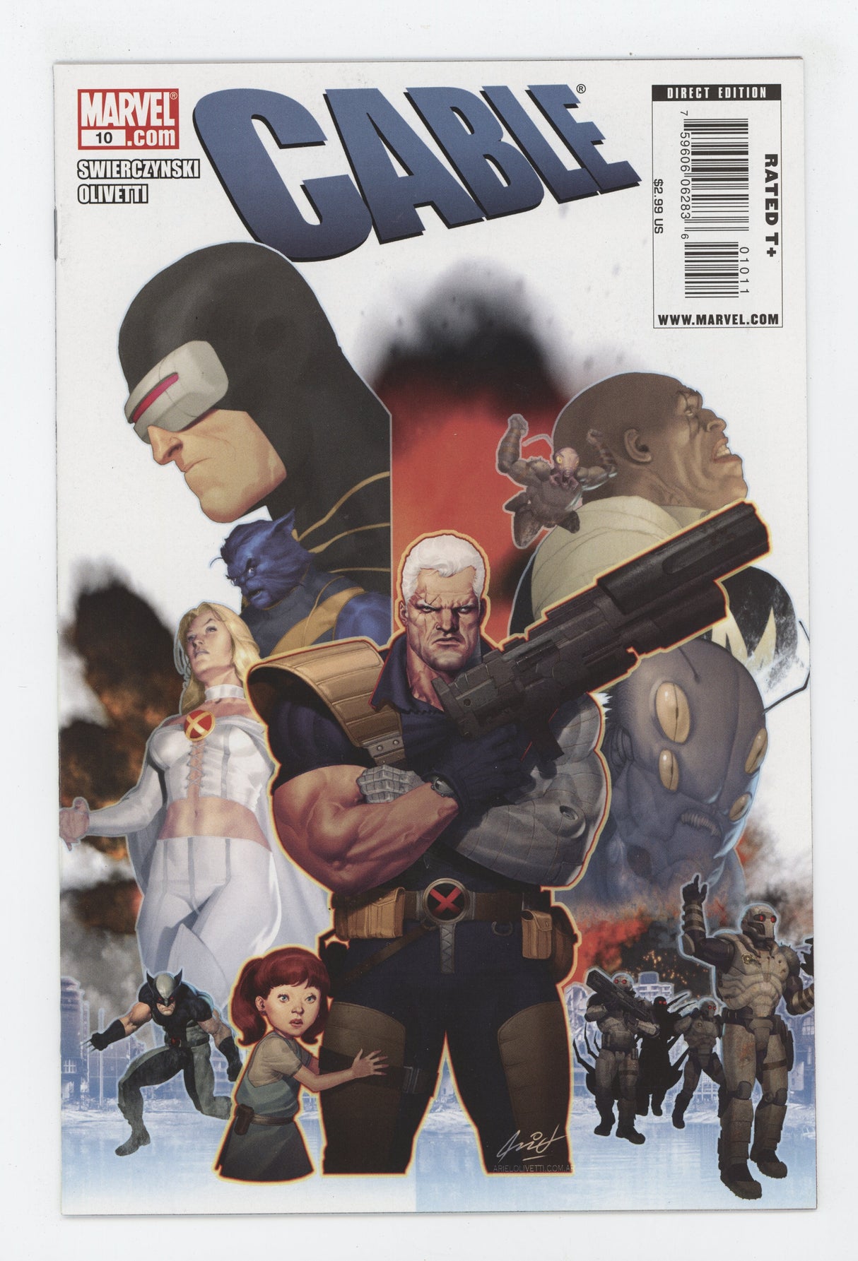 CABLE #10 MARVEL 2008 Ariel Olivetti DUANE SWIERCZYNSKI