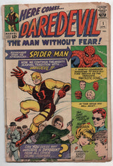 Daredevil #1 Marvel 1964 FR GD Stan Lee Jack Kirby Spider-Man Matt Murdock