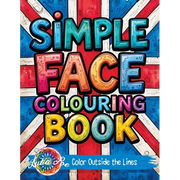 Simple Face: Colouring Book for Teens Featuring Bold Designs, Rock Music Themes, and Fun Graffiti-Style Pages for Relaxation and Stress Relief