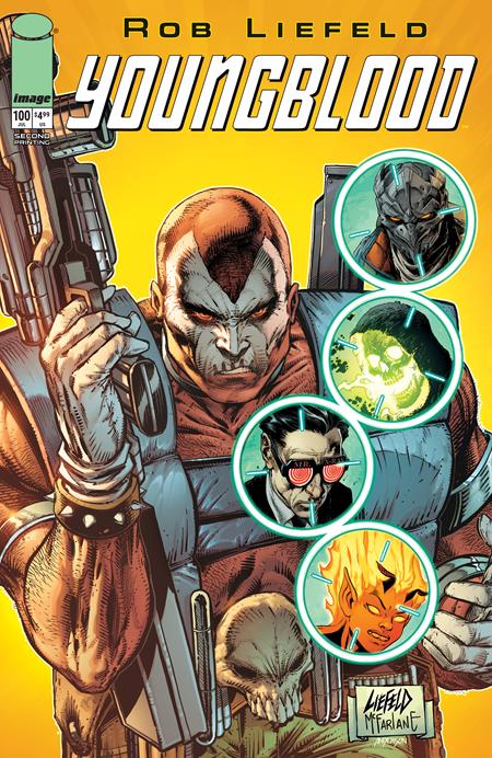 Youngblood #100 2nd Print B Rob Liefeld New Mutants 87 Homage Ghost Machine (07/08/2026) Image