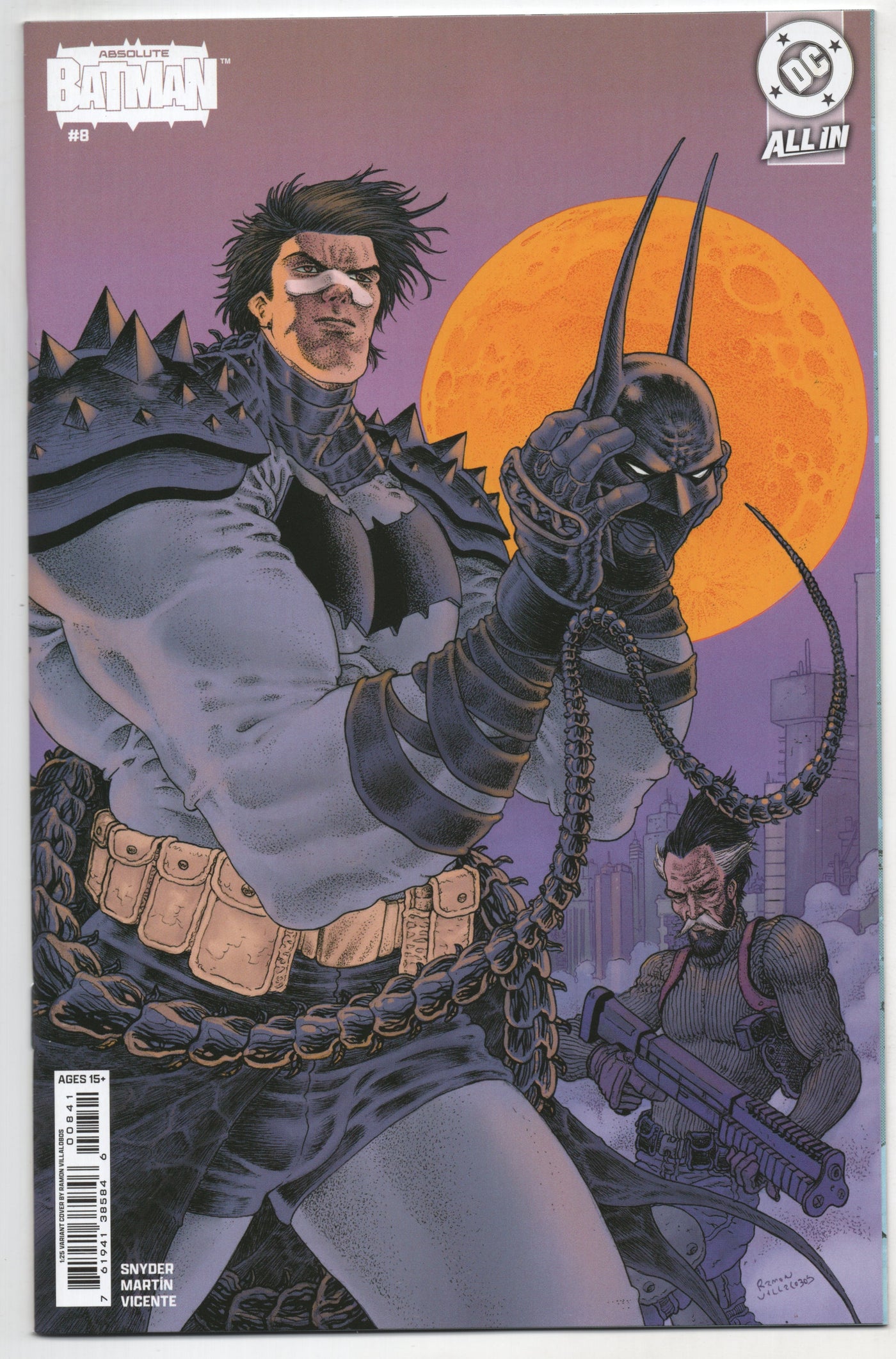 Absolute Batman #8 D DC 2025 NM+ 9.6 1:25 Ramon Villalobos Variant