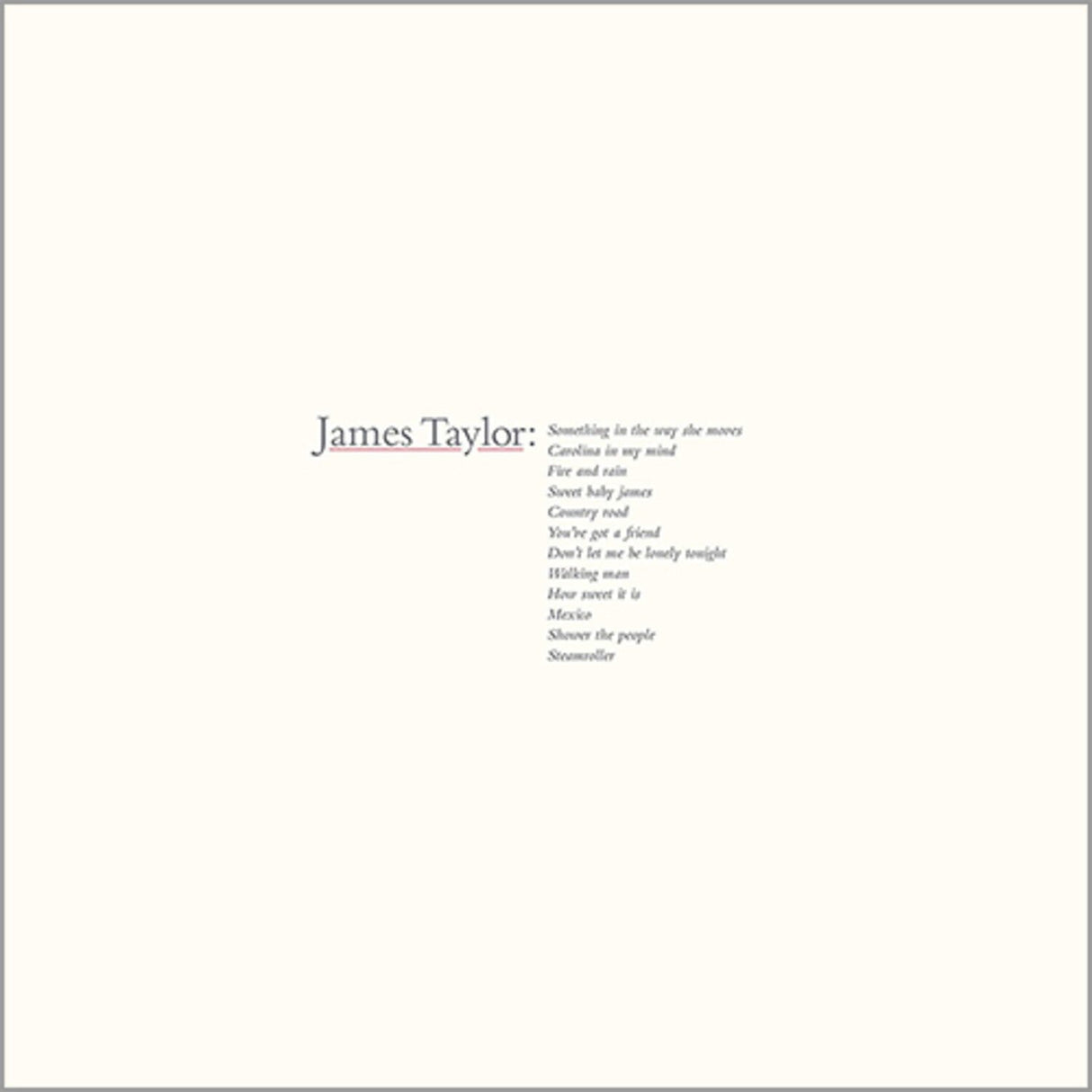 James Taylor's Greatest Hits (2019 Remaster/180G)
