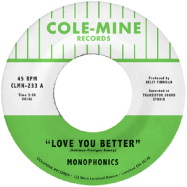 Monophonics & Kelly Finnigan - Love You Better / The Shape Of My Teardrops (Opaque Natural 7Inch) - 7 Inch Vinyl