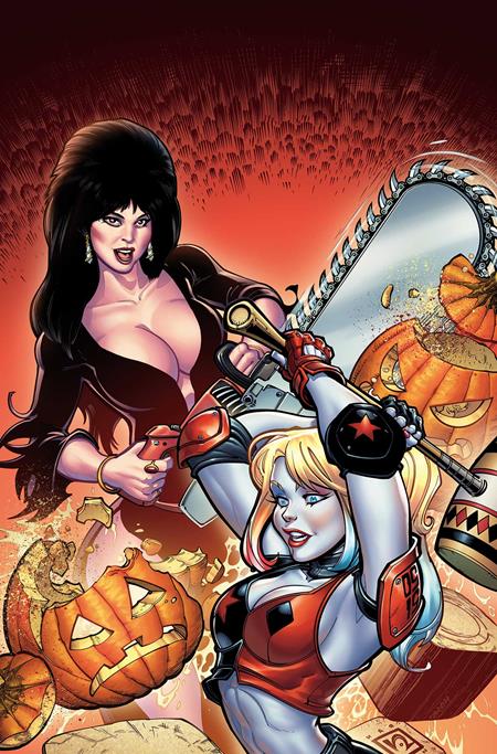 Harley Quinn X Elvira #1 ZB 1:15 Chad Hardin Foil Virgin Variant (10/08/2025) Dynamite