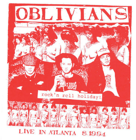 the album cover for Oblivians - Rock N' Roll Holiday: Live In Atlanta