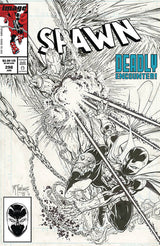 SPAWN #298 C B&W Todd MCFARLANE Amazing Spider-Man 298 Homage Variant (06/26/2019) IMAGE