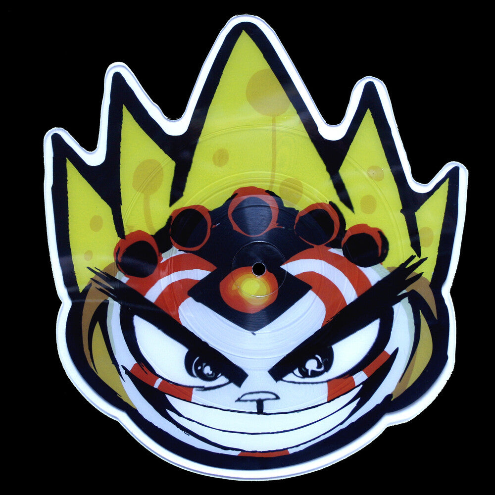 the album cover for Osaka Popstar - Shaolin Monkeys Shaped Picture Disc