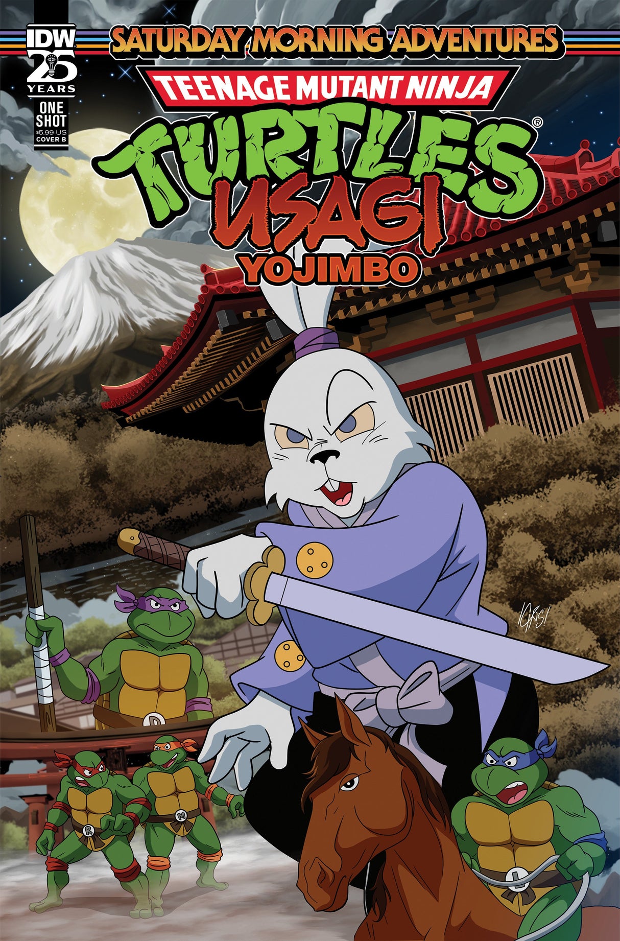 Teenage Mutant Ninja Turtles TMNT Usagi Yojimbo Saturday Morning Adv #1 B Jones Variant (06/12/2024) Idw
