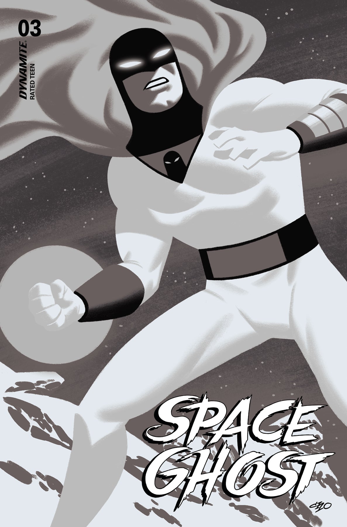 Space Ghost #3 O 1:20 Frank Cho B&W Variant (07/03/2024) Dynamite