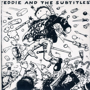 the album cover for Eddie & The Subtitles - American Society / Louie Louie