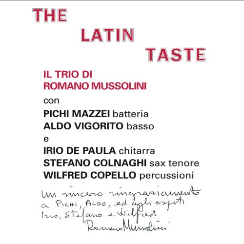 the album cover for Romano Mussolini - Latin Taste