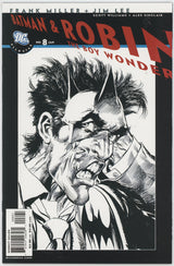 Batman & Robin 8 B DC 2008 NM Neal Adams BW Sketch Illusion Joker Variant