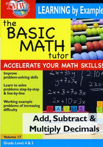 Basic Math Tutor Add Subtract & Multiply Decimals - Basic Math Tutor Add Subtract & Multiply Decimals - DVD